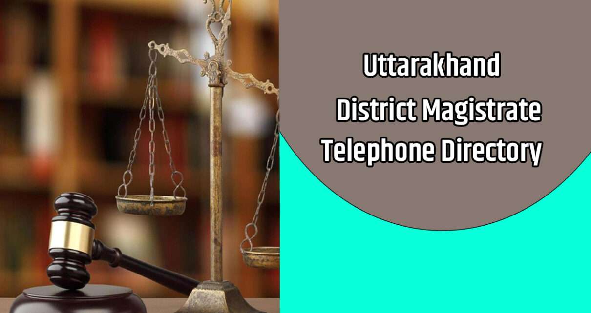 Uttarakhand Distrcit Magistrates Telephone Directory
